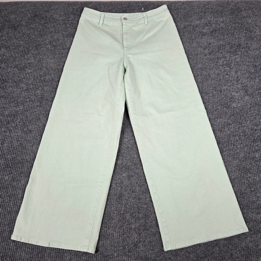 Universal Thread Womens Sailor Wide Leg Pants Mint Grn Size 10 High Rise Cotton
